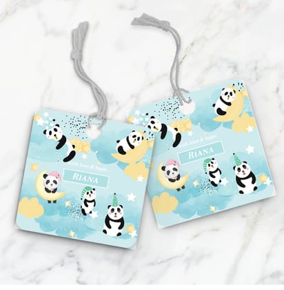 Lil Forest Friends Gift Tag (kids)-Pandas