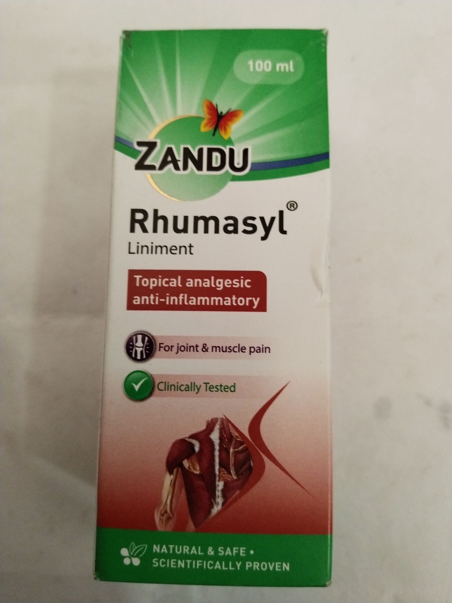 Zandu Rhumasyl Liniment Topical analgesic Anti-inflammatory 