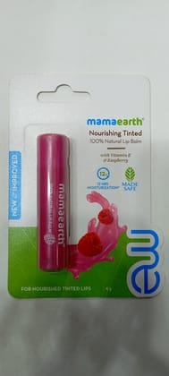 Mamaearth natural lip balm vitamin E & raspberry 4g