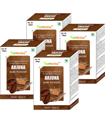 Nutractive Arjuna Bark Powder 100 Gm Pack of 4