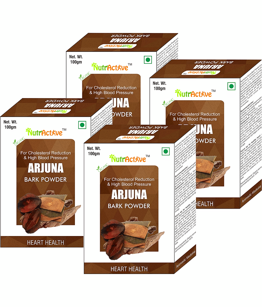 Nutractive Arjuna Bark Powder 100 Gm Pack of 4