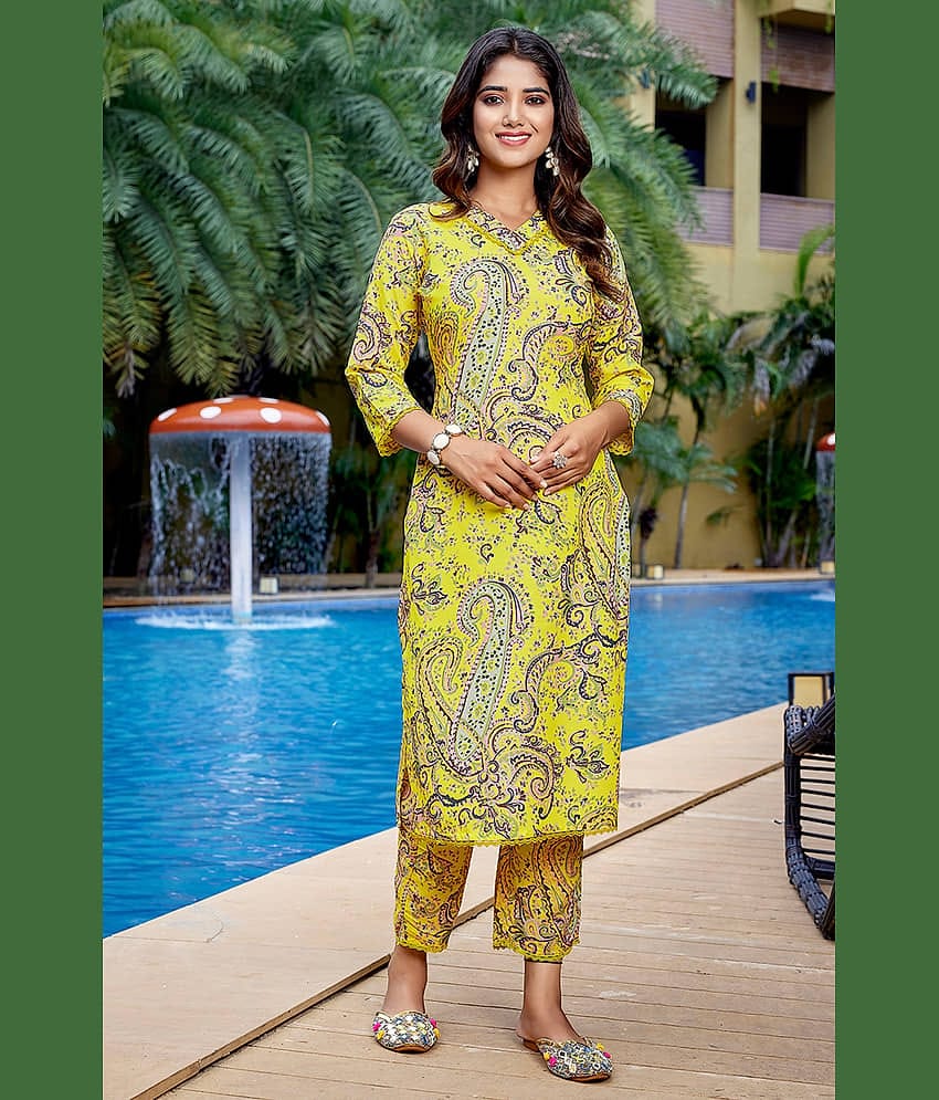 Royal Export Pack of 1 Viscose Printed Straight Women's Kurti - ( Black )