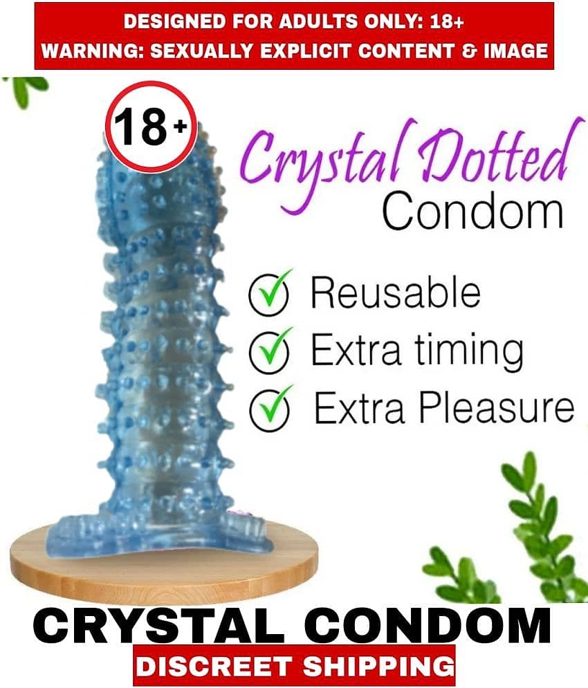 Male Adult Sexual Wellness  Reusable Condoms Men's Crystal Condoms