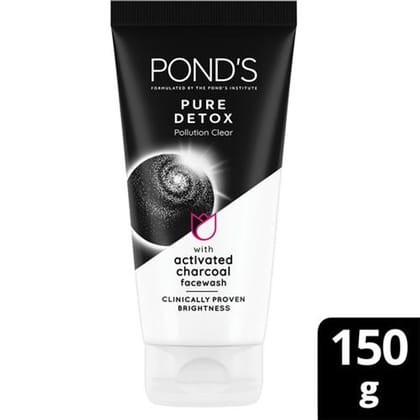 Pond's Pure Detox Anti-Pollution Purity Face Wash With Activated Charcoal|| 15 g Pond's Pure Detox Anti-Pollution Purity Face Wash With Activated Charcoal|| 15 g