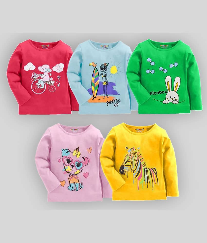 Kuchipoo Pack of 5 Girls Cotton Blend Combos ( Multicolor10 )