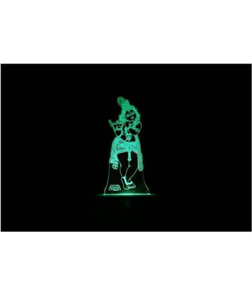 SUPER AJANTA Lord Krisna Murlidhar 2039 3D Night Lamp Multi - Pack of 1