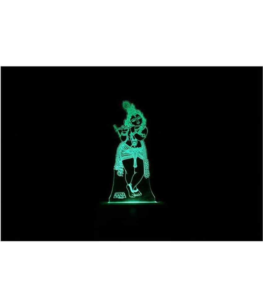 SUPER AJANTA Lord Krisna Murlidhar 2039 3D Night Lamp Multi - Pack of 1