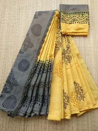 LINEN DESIGNER DIGITAL PRINT SAREE 11254