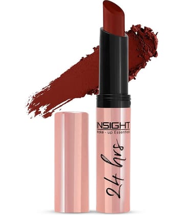 Insight Non-Transfer Maroon Matte Lipstick Lightweight Highly Pigmented ,50gm