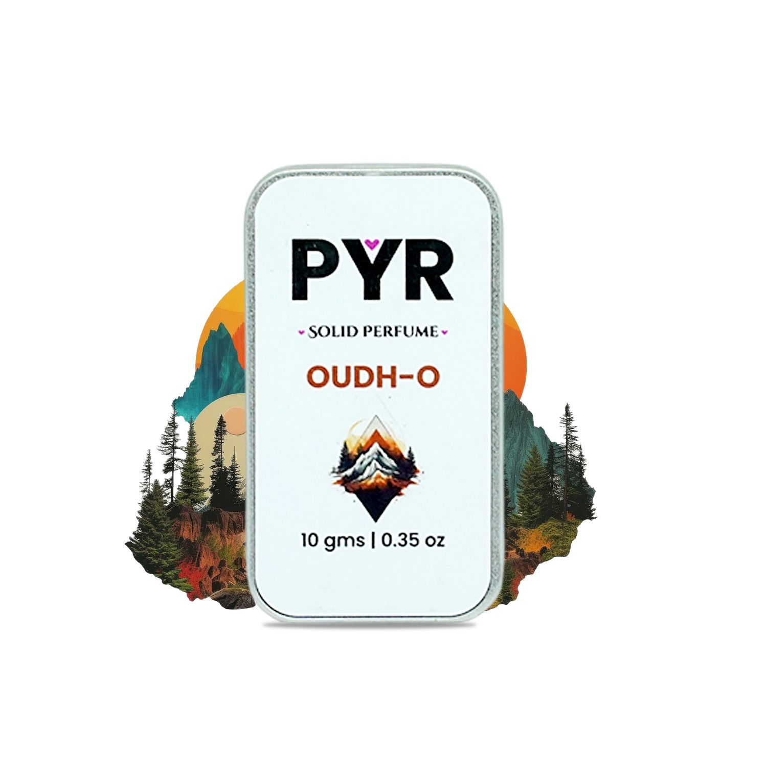 PYR Oudh-O Solid Perfume 10g for Men & Women  Alcohol-Free, Long-Lasting