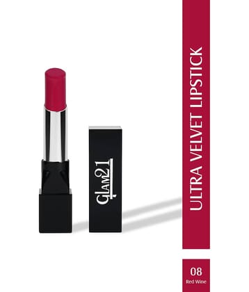 Glam21 Long-lasting Ultra Velvet Lipstick With Creamy matte finish2.5gm Red Wine-08