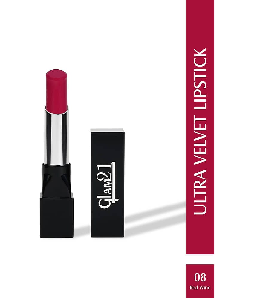 Glam21 Long-lasting Ultra Velvet Lipstick With Creamy matte finish2.5gm Red Wine-08