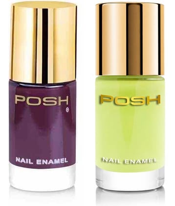 Posh Nail Polish Multi Glossy Pack of 2 9 mL