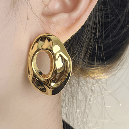 Louie Earrings-Earring / 18k Gold Plated 316L Stainless Steel