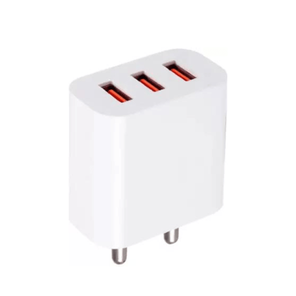 Champion 15W 3A 3Port USB Power Adapter/Wall Charger For All Mobile Phones (White)