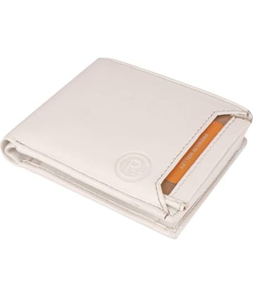 Classic World PU Printed Men's RFID Wallet With 6 Slots For Card ( White , Pack of 1 )