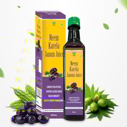 Varah’s Neem Karela Jamun Juice | 500 ML-Pack of 1