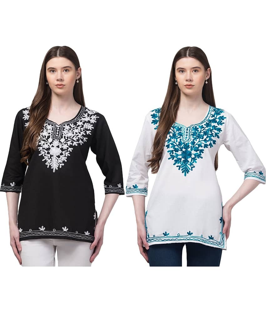 Rayon Short Kurti For Women (Pack of 2)