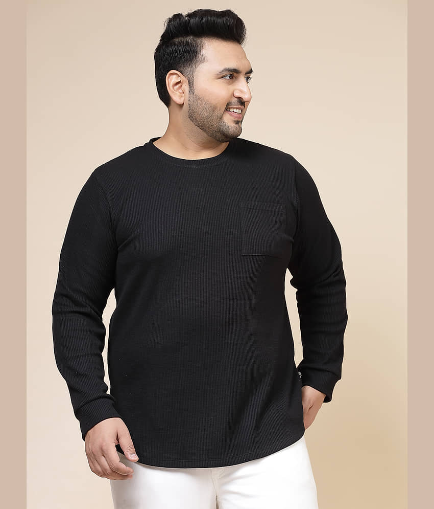 Rigo Pack of 1 Cotton Slim Fit Men's T-Shirt ( Black )