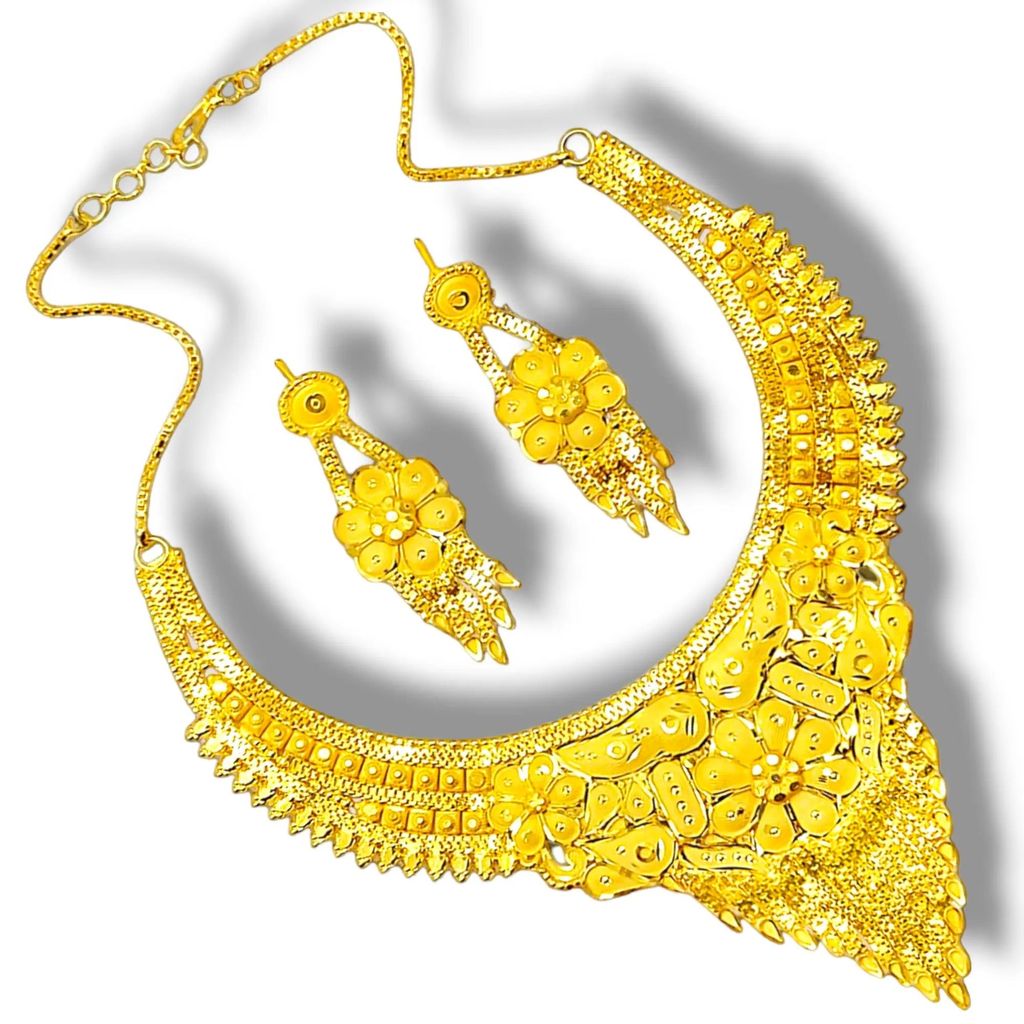 Bridal Necklace Set with Intricate Design jewelry set