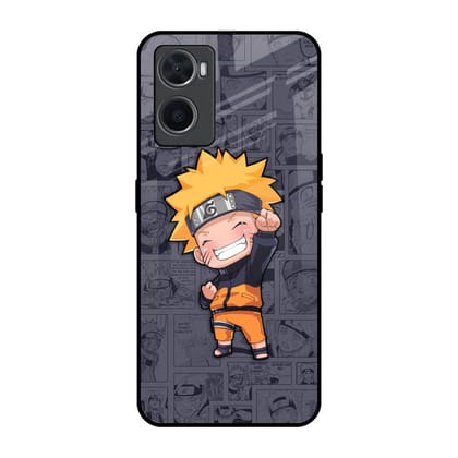 Orange Chubby Glass Case for Oppo A96