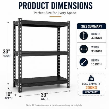 Idol 3 Tier Metal Storage Rack