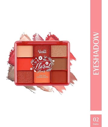 Glam21 Floral Hues Eyeshadow Palette SmudgeProof Super Pigented Matte & Shimmers Hibiscus-05