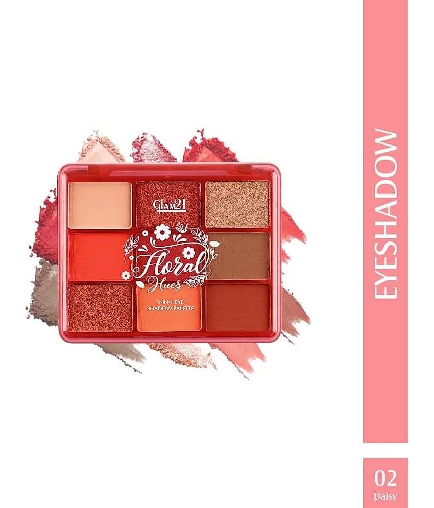 Glam21 Floral Hues Eyeshadow Palette SmudgeProof Super Pigented Matte & Shimmers Hibiscus-05