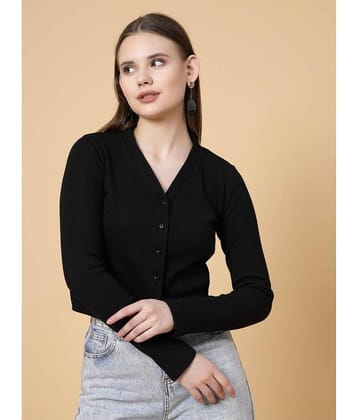 Rigo Women Striped Cotton Shirt ( Black )