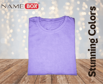NameBox Pure premium cotton T shirts, Lavender, Size - 40