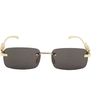 Bayberry Gold Rectangular Sunglasses ( Pack of 1 )