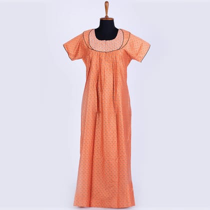 Nstyle Cotton Nighty PLEATED L