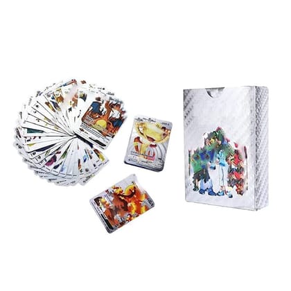 Playing Cards l 55 PCS Silver Foil Card