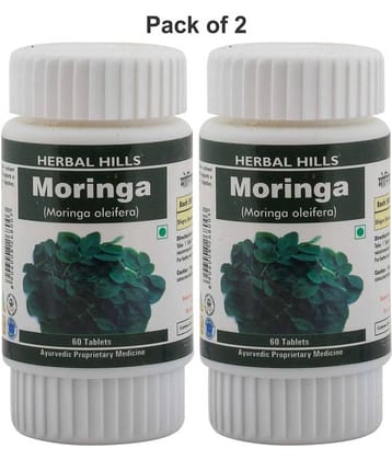 Herbal Hills Moringa Tablets 60 no.s Pack of 2