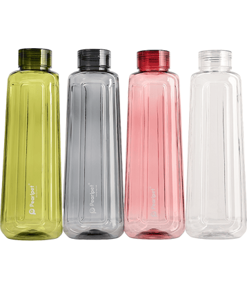 PearlPet Splash-Assorted-1000ml-4pcs Multicolour Plastic Water Bottle 1000 mL ( Set of 4 )