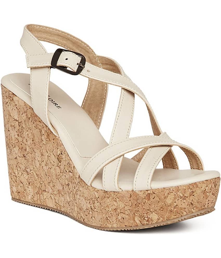 MARC LOIRE -  Cream Women's Wedges Heels