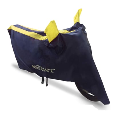 MotoTrance Arc Bike Body Cover For TVS Ntorq 125 - Interlock-Stitched Water and Heat Resistant with Mirror Pockets-Arc Yellow