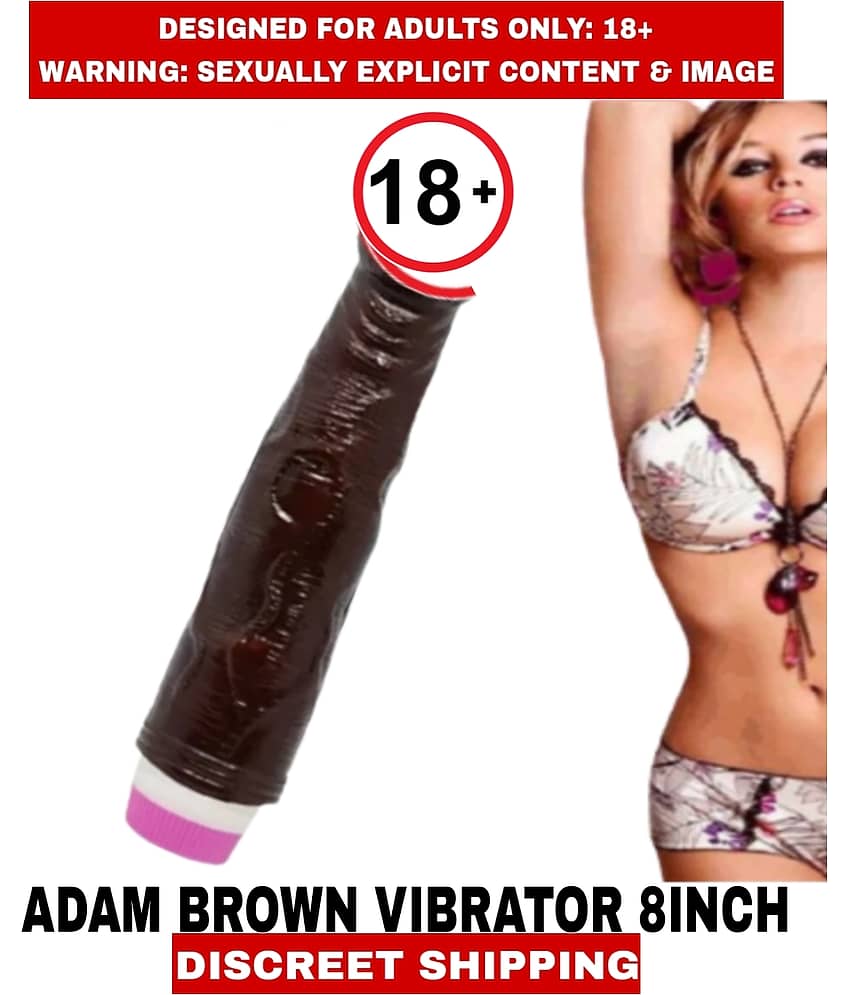 Premium Quality New Sexy toy Adam Brown 8inch Silicon Vibrator Dildo Sensual Experience For Women
