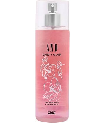 AND Dainty Glam Body Mist Perfume 200ML Long Lasting Gift For Women Crafted by Ajmal Pack of 1