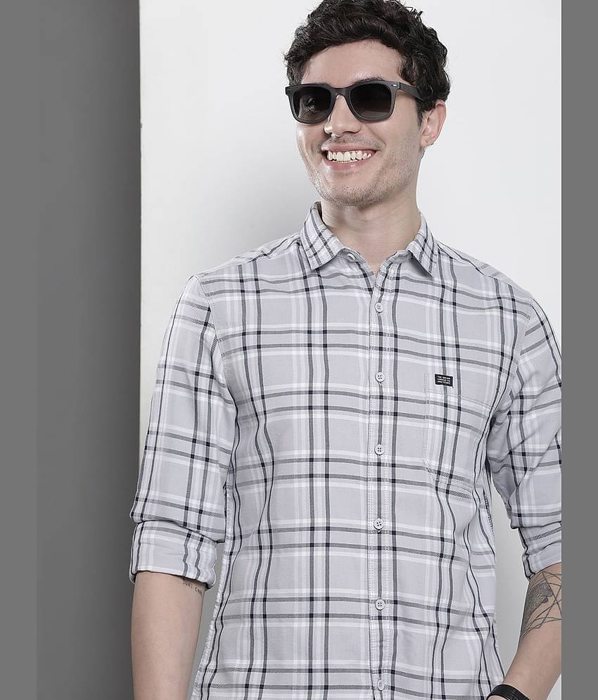 The Indian Garage Co Men Comfort Opaque Checked Casual Shirt