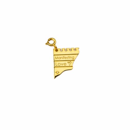 Manifesting Love Diary Note Charm