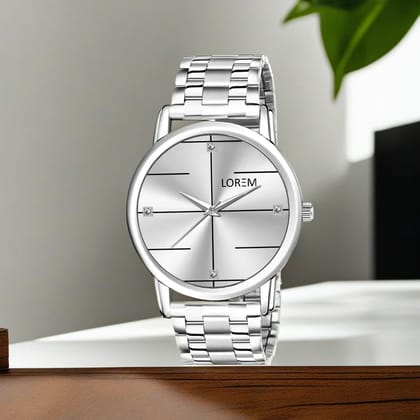 LOREM Black Standard Analog Watch for Men LR118-UF