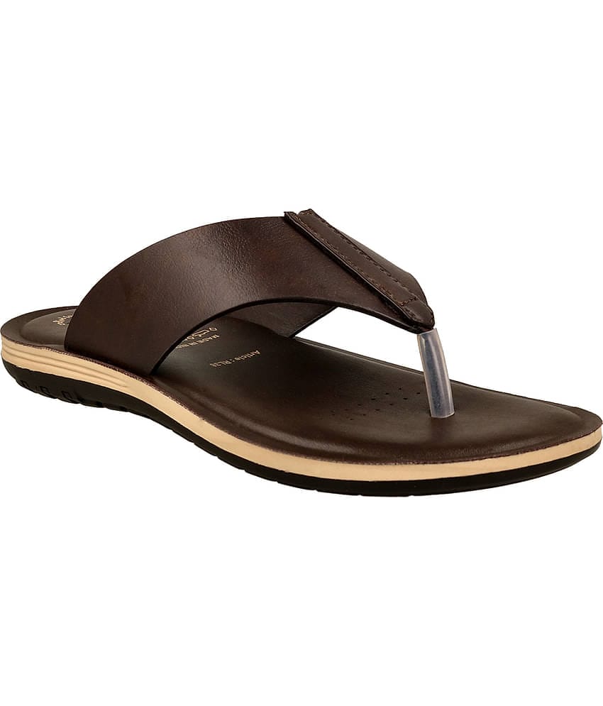 Puntoblu Brown Men's Thong Flip Flop