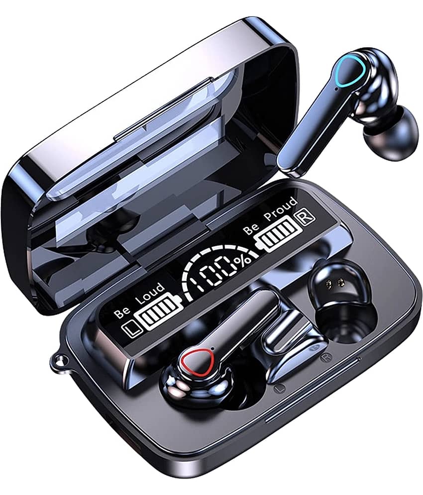 COREGENIX Powerful Bluetooth True Wireless (TWS) In Ear 12 Hours Playback Low Latency,Powerfull bass IPX4(Splash & Sweat Proof) Black