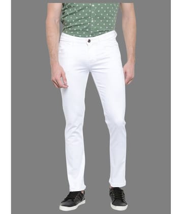 x20 - White Denim Slim Fit Men's Jeans ( Pack of 1 )