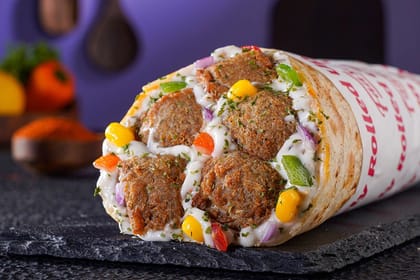 Lebanese Chicken Meatball Wrap Lebanese Chicken Meatball Wrap
