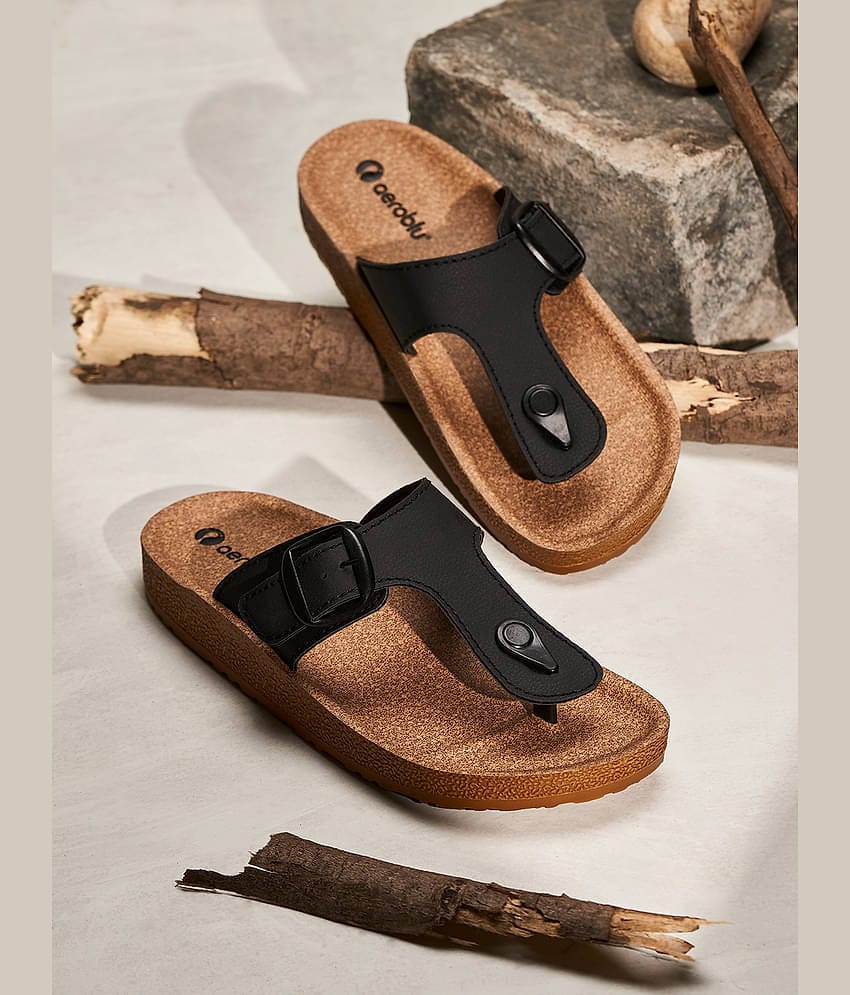 Aeroblu - Black Men's Sandals