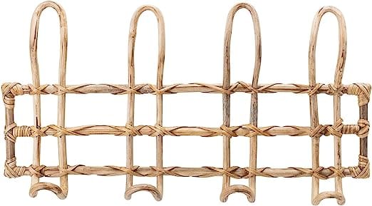 Rattan Wall Hooks | Natural Finish