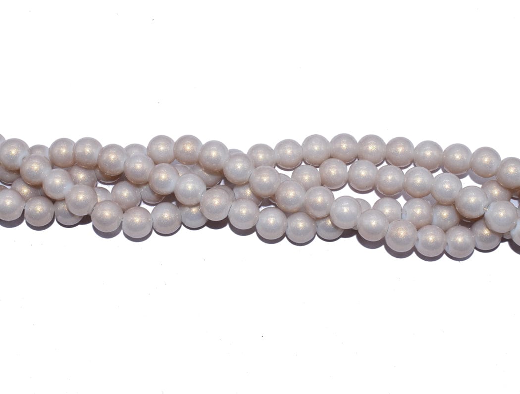 Round Painted Glass Beads For Jewelry Making , 8 MM , (BWGB-037) Sold By Per String of Approx 100 Pcs-Per String of Approx 100 PCS (80 Gram) / 8 MM