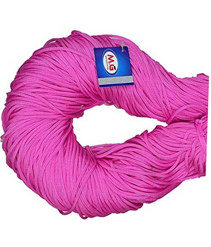 Pink 30 mtr  Braided Cord Thread Nylon knot Rope sturdy cording- Art-ABEB